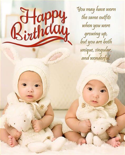 Fabulous Happy Birthday Wishes For Twins Messages