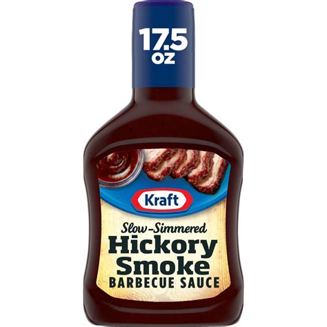 Kraft Hickory Smoke Slow Simmered Barbecue Sauce 175 Oz Bottle