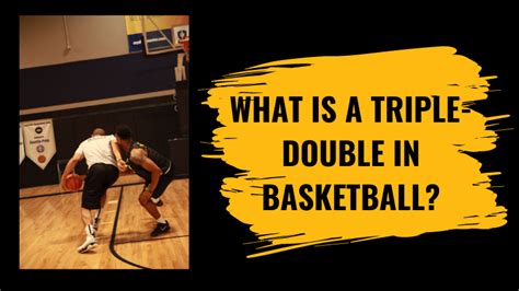 Verfolgung Mineralwasser Arbeit Triple Double Meaning Basketball Leck