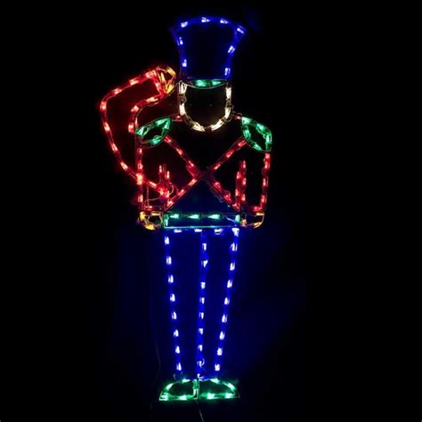 .outdoor wall christmas decorations, decorating front yard retaining wall christmas light. Lighted Outdoor Decorations - Lighted Soldier Decorations ...