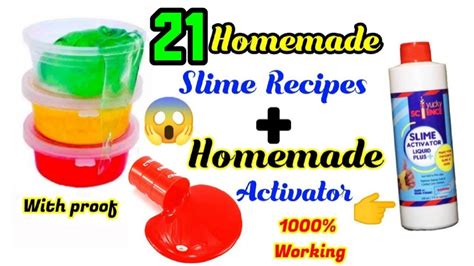 How To Make Slime Activator At Home With Proofhomemade Slimeslime