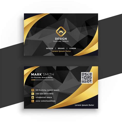 30 Elegant Black And Gold Business Card Templates Creatisimo