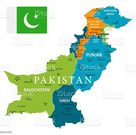 Map Of Pakistan Infographic Vector Stock Illustration - Download Image ...