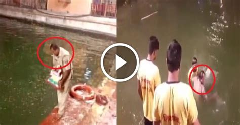 Watch 4 Youths Tries To Drown Policeman During Ganesh Festival In Kalyan