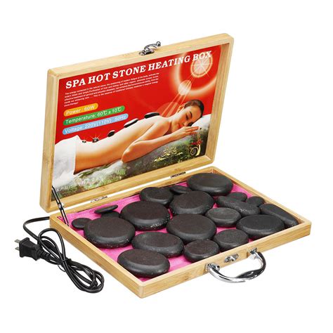 110 220v Massage Stone Heater Kit With 22pcs Therapy Rocks Sale