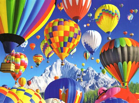 Balloons Galore Balloons Over The Mountain 1000pc Jigsaw Puzzle By