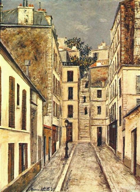 Le Passage Cottin Par Maurice Utrillo En 1910 Paris