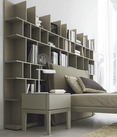 Diy minimalist plywood shelf headboard: Bookcase headboard | Bookcase headboard, Bookcase, Headboard