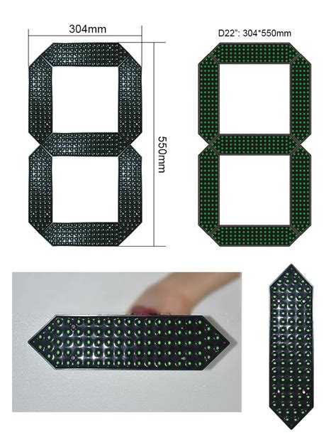 22 Inch Led Digital Number Board 7 Segment Display Buy 7 Segment