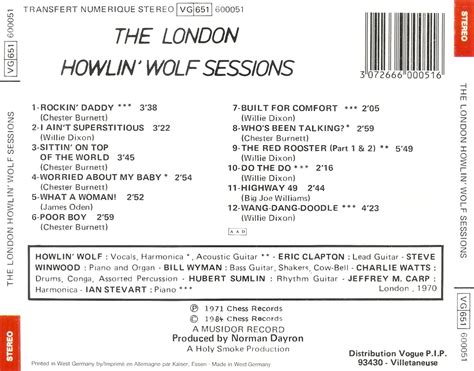 The First Pressing Cd Collection Howlin Wolf The London Howlin