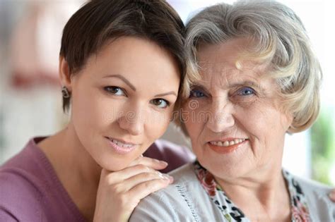 Older Woman And A Young Woman Stock Photo Image Of Caucasian