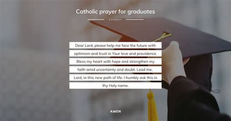 Catholic Prayer For Graduates Avepray