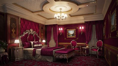 Royal Bedroom Made Out By 3ds Max Vray Photoshop Luxusschlafzimmer