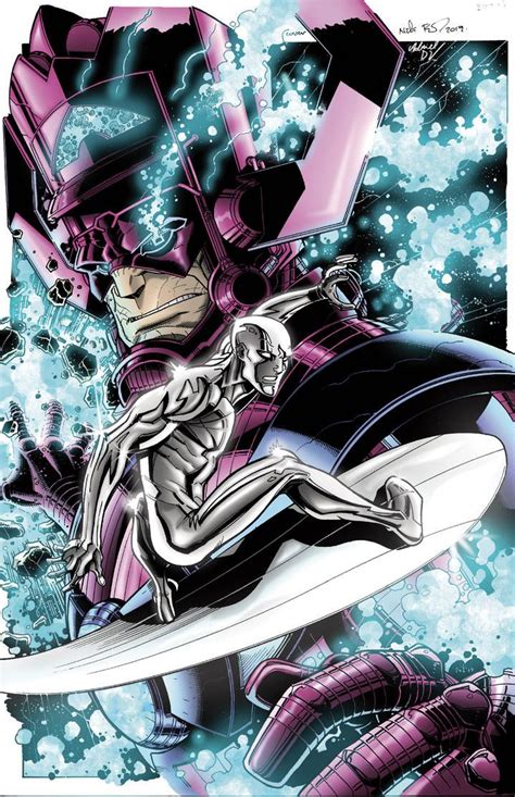 Silver Surfer And Galactus Colors Sample By Adrieldallavecchia On