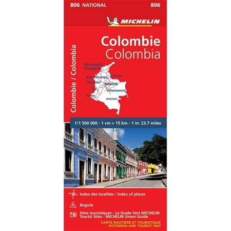 Michelin Columbia Road And Tourist Map No 806 Sheet Map Folded