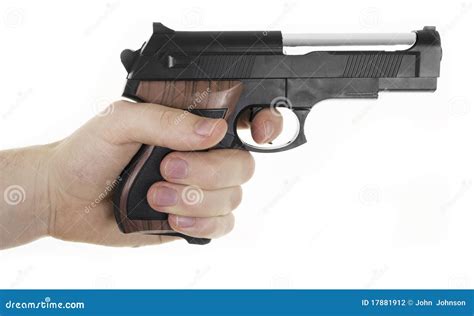 Hand Holding Gun Stock Photography Image 17881912