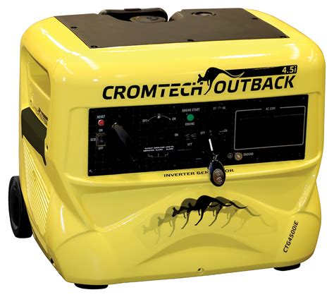 Cromtech Outback Inverter Generator 4.5kW E-start | Crommelins Machinery