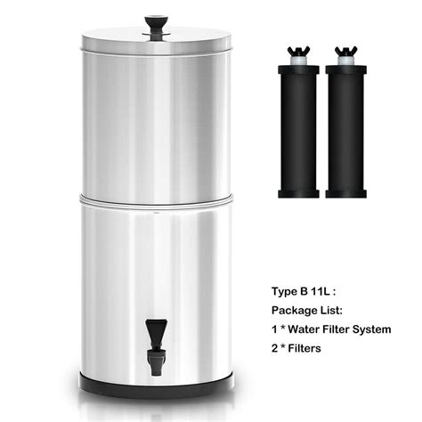 Gravity Water Filter System For Home Camping Emergency Preparedness