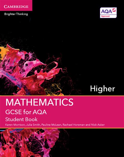 Gcse Mathematics For Aqa Higher Student Book The Aqa Bookshop