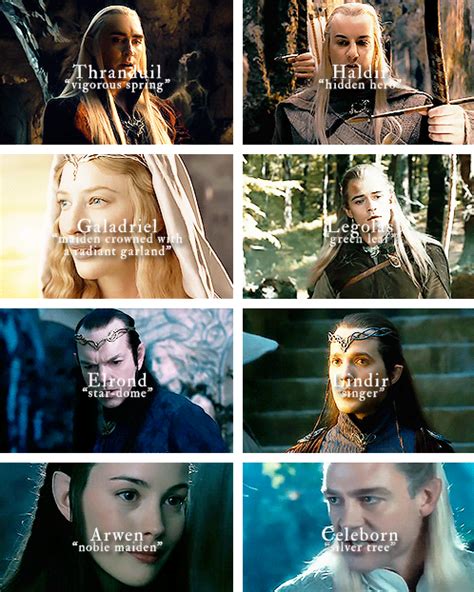 Elves Names Meanings Lotr Elves Lord Of The Rings The Hobbit