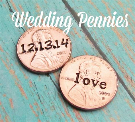 Lucky Penny For Her Shoe Wedding Day Pennies Charm For Bride Etsy