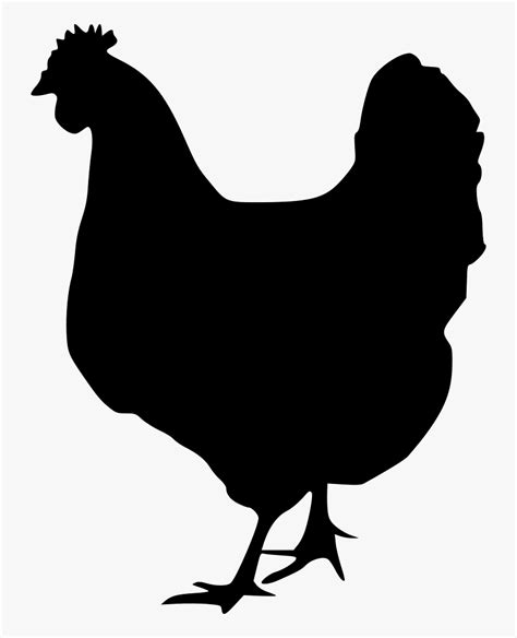 Chicken Rooster Silhouette Clip Art Black And White Chicken Svg Hd