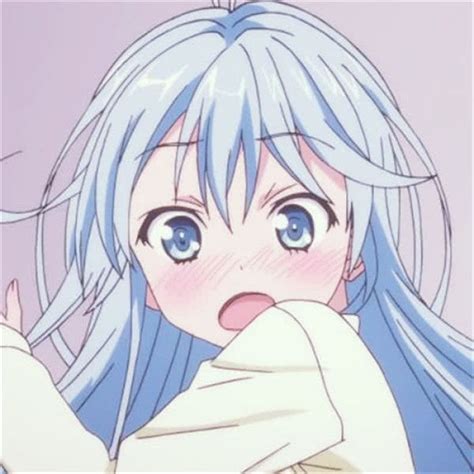 Cute Anime Girl Pfp Aesthetic Pastel Blue Hair Imagesee