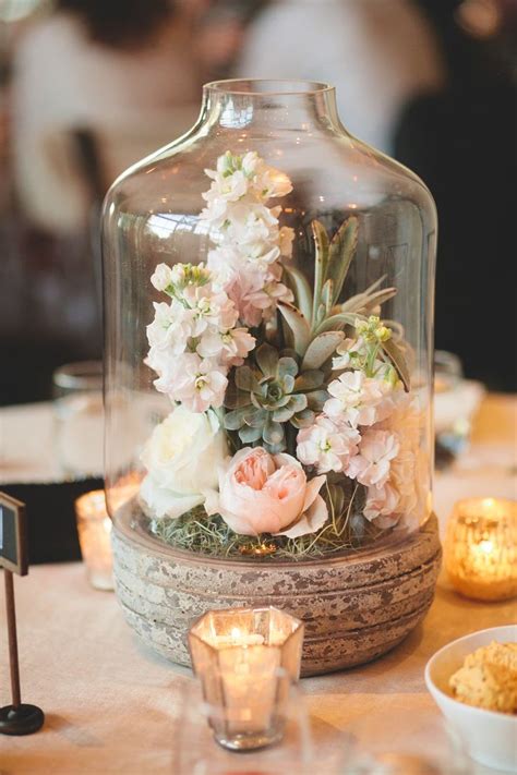 Unique Rustic Terrarium Wedding Centerpieces Deer Pearl Flowers