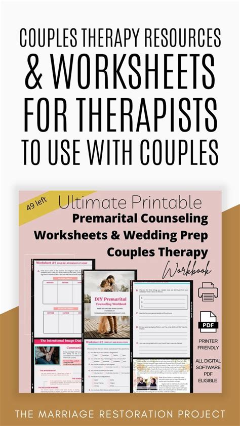 Premarital Counseling Therapy Worksheet Therapy Journal Etsy In 2022