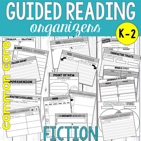 Fiction Guided Reading Organizers Guided Reading Organization Guided