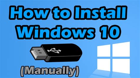 How To Install Windows 10 From Usb Youtube