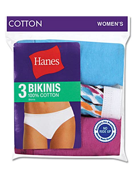 Hanes Women`s Cotton Bikinis 6 Assorted Walmart Canada