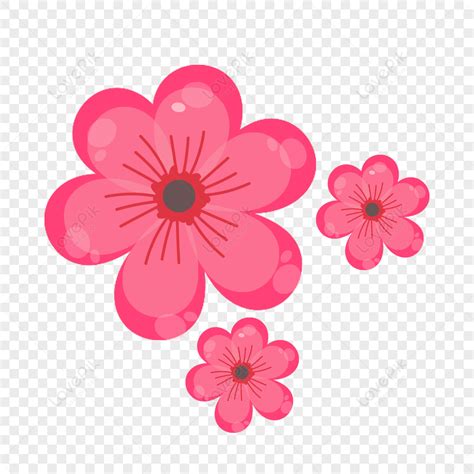 Pink Cartoon Flowers