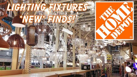 Home Depot Lighting Section Shop With Me Home Decor Light Fixtures
