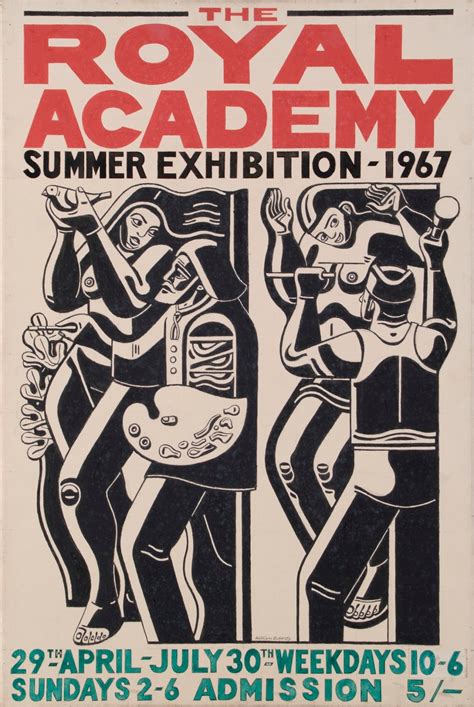 Design For Royal Academy Summer Exhibition Poster 1967 Works Of Art