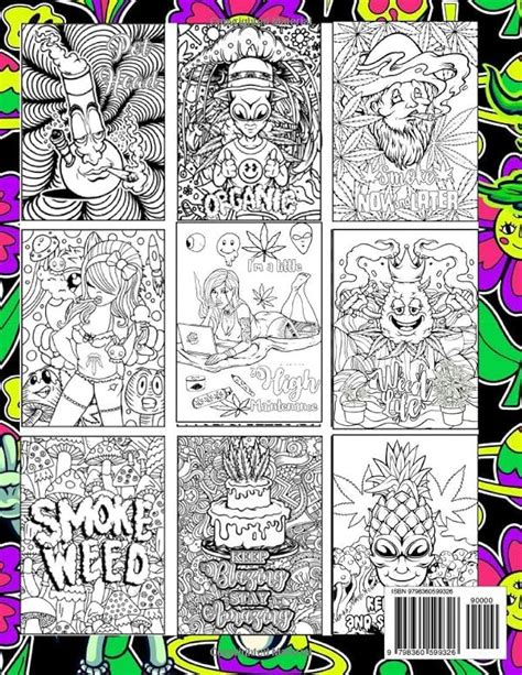 Unleash Your Inner Artist Weed Adult Coloring Pages For A Relaxing Time