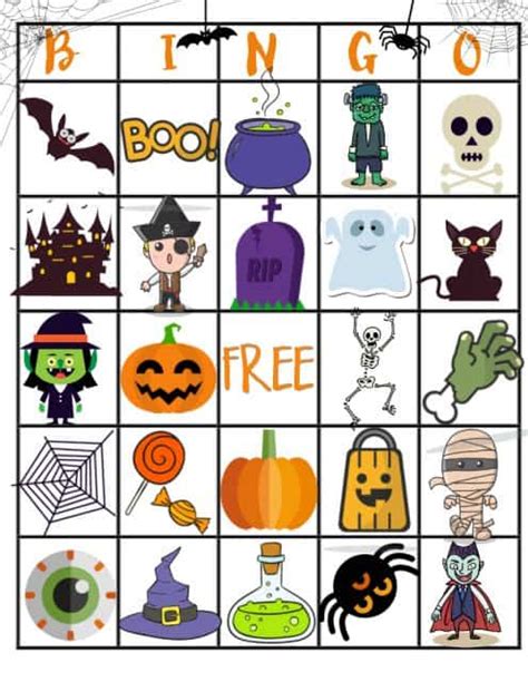 Free Halloween Printable Bingo Board