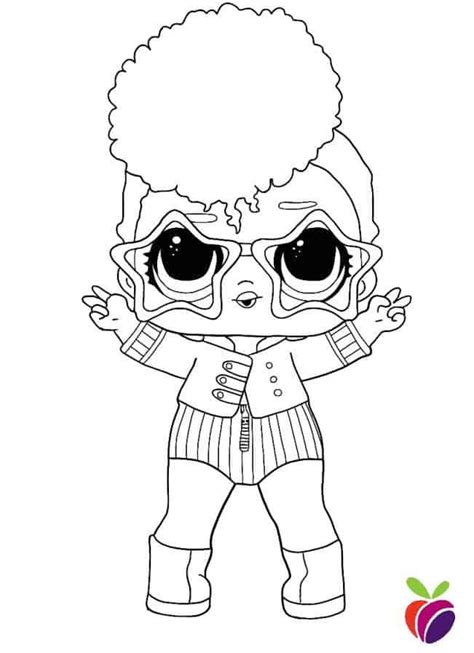 Lol Surprise Sparkle Series Coloring Page Independent Queen Coloring1