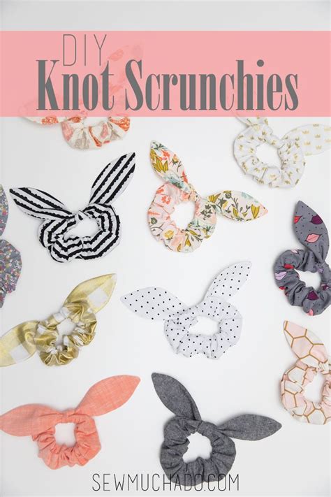 How To Make Scrunchies Learn How To Sew Diy Knot Scrunchies With This