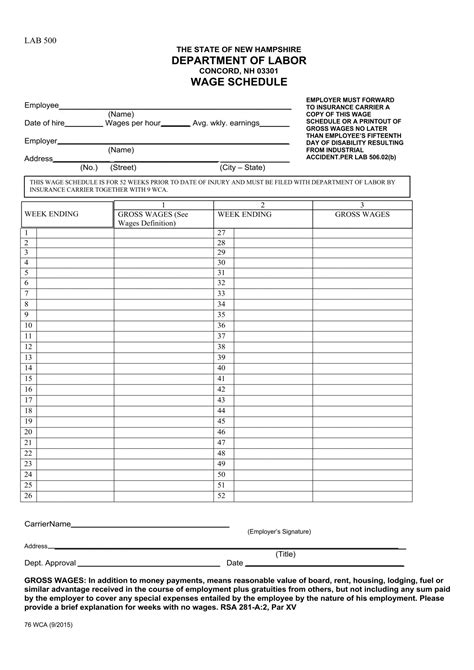 Top 7 Wage Statement Form Templates Free To Download