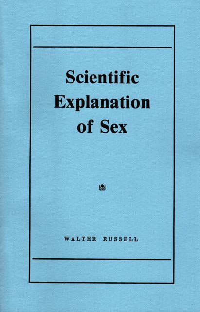 Scientific Explanation Of Sex
