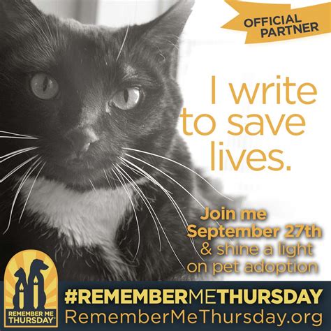 Save The Date Remember Me Thursday® Is 9 27 18 And We Have An