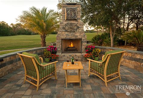 Fireplaces Tremron Jacksonville Pavers Retaining Walls Fire Pits