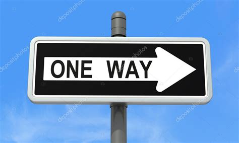 One Way Sign Stock Photo By ©archideaphoto 4999582