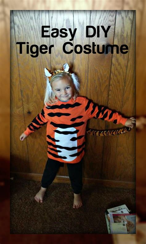 Mixed Bag Mama Easy Diy Kids Tiger Costume