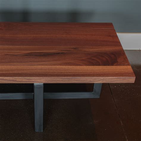 I used this piece of wood to mark and cut 2 pieces for the tops of the legs. Coffee Table // Modern Black Walnut + Steel Legs (36"L x 20"W x 16"H) - Bois Design - Touch of ...