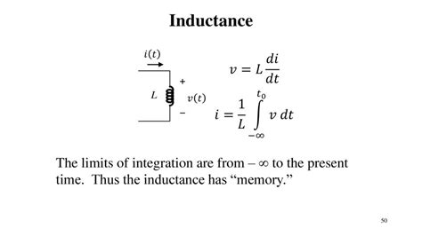 Inductor Equation V L Didt