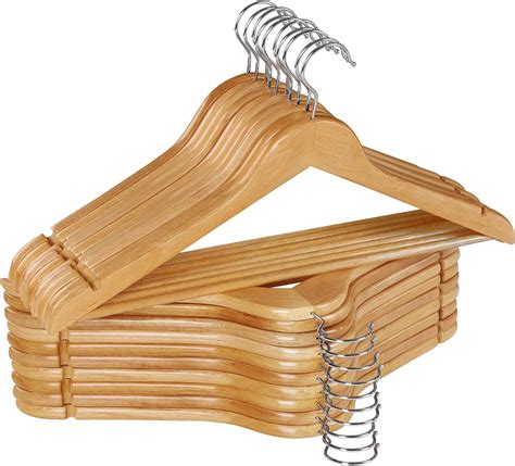 Utopia Home Non Slip Premium Wooden Hangers 360 Degree Rotatable Hook