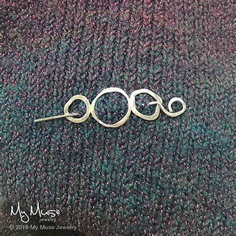 Silver Shawl Pin Sterling Silver Scarf Pin Sterling Silver Etsy