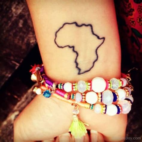 Attractive African Map Tattoo Tattoo Designs Tattoo Pictures